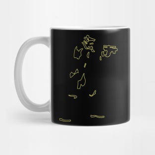 storm yellow neon Mug